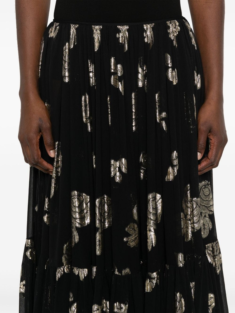 floral-jacquard maxi skirt 5