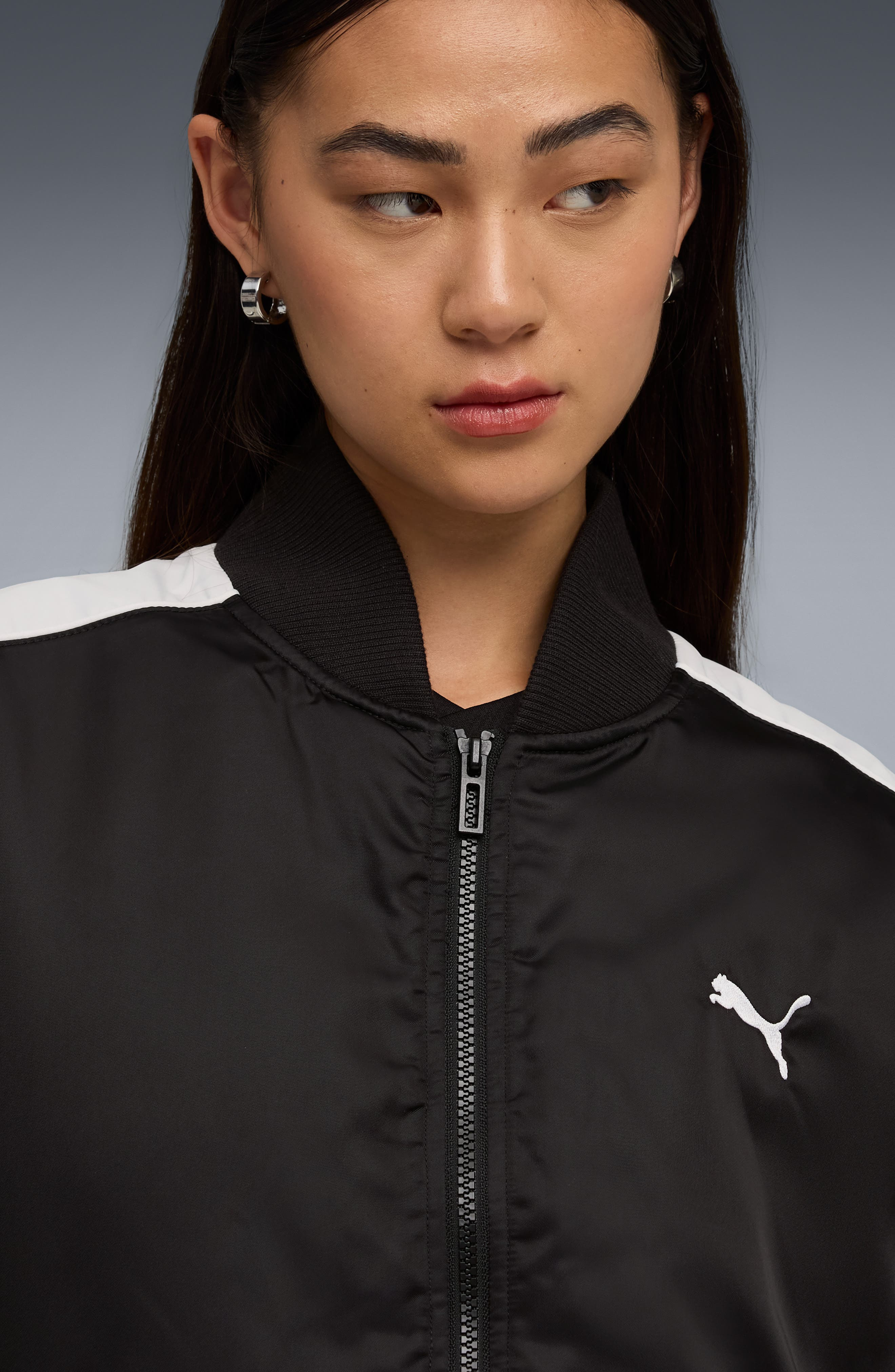 PUMA T7 Bomber Jacket in Puma Black at Nordstrom - 4