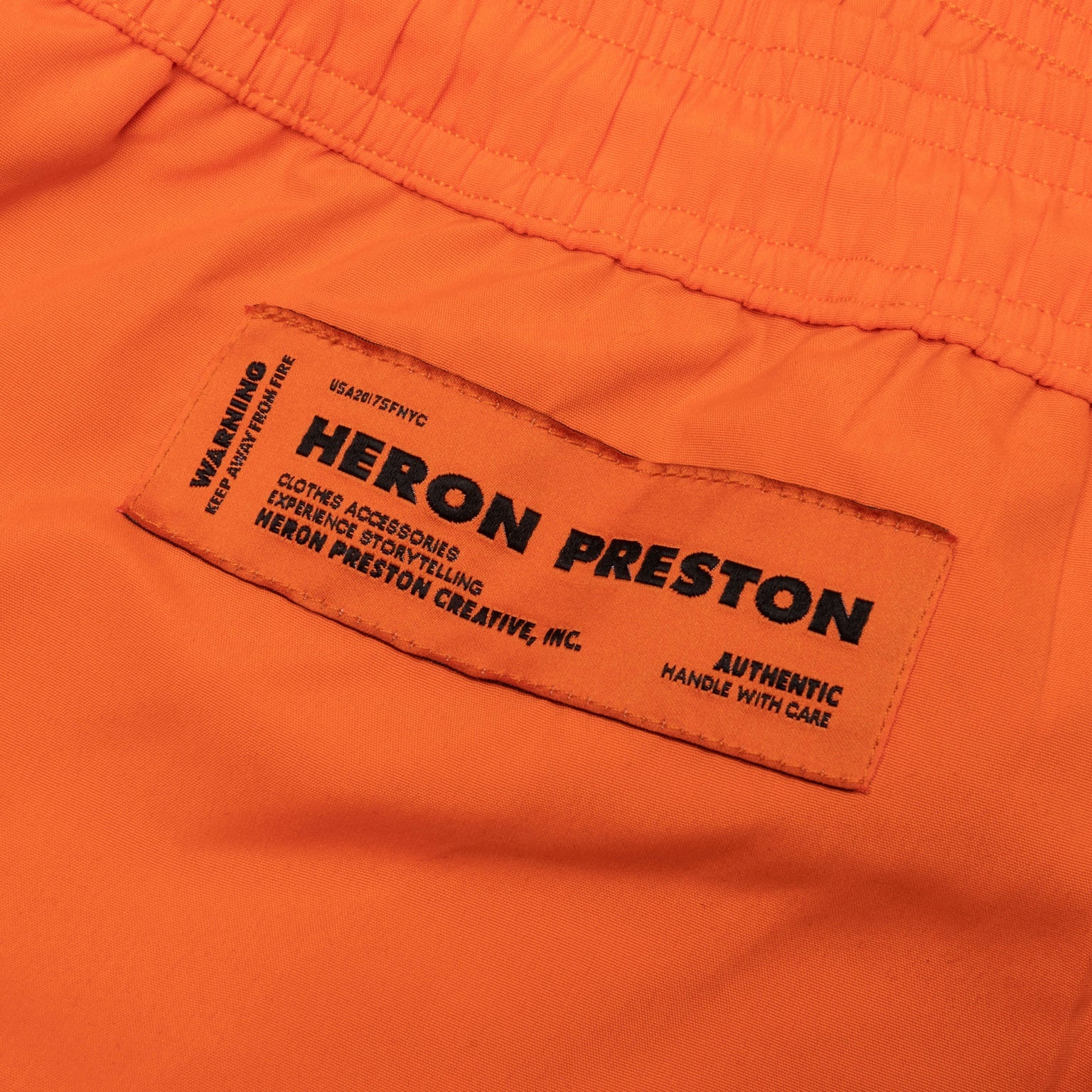 HERON PRESTON NYLON SWIMSHORTS - ORANGE/NO COLOR - 3