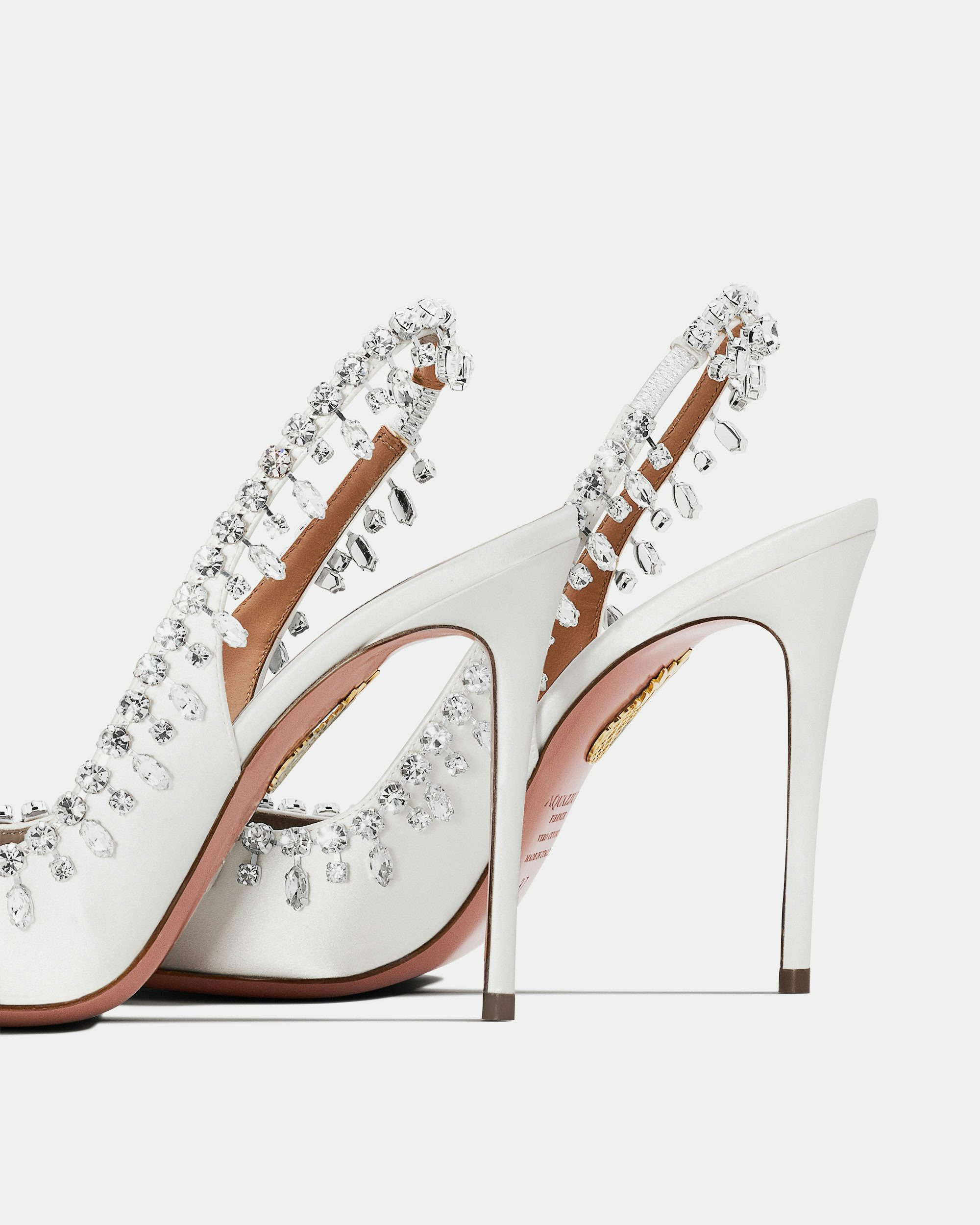 Temptation Crystal Satin Sandal 105 - 4