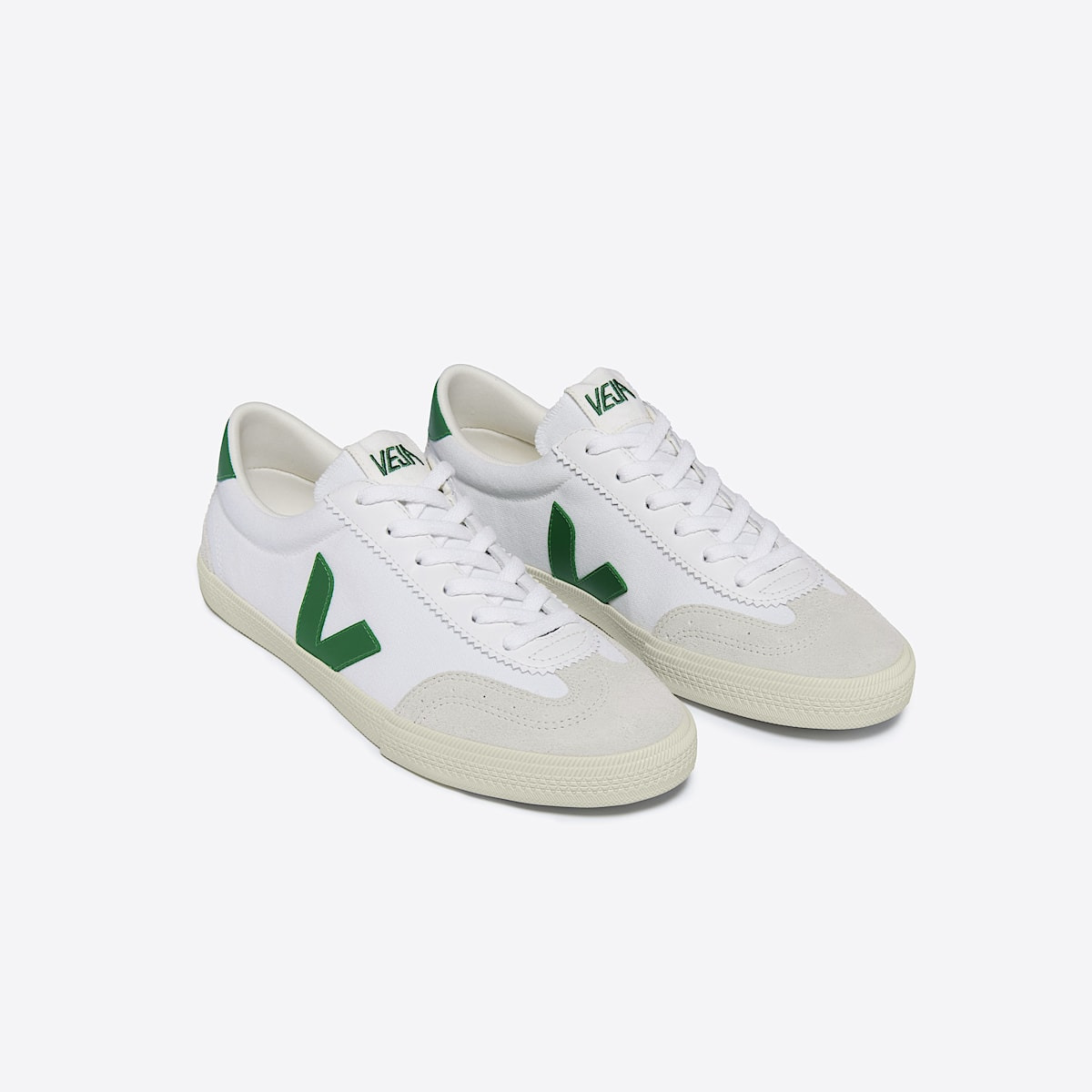 VOLLEY CANVAS WHITE EMERAUDE - 2