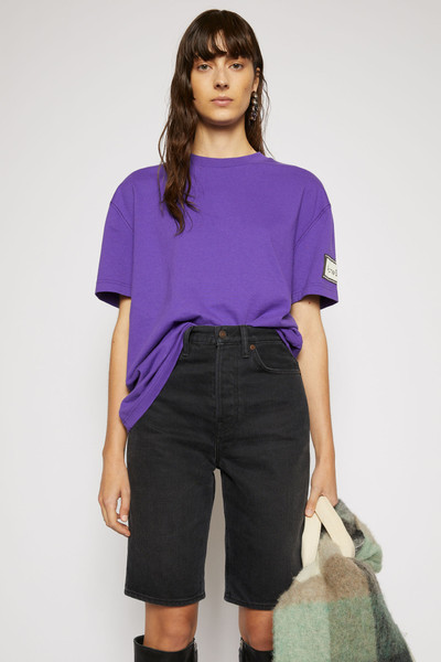 Acne Studios Logo-label t-shirt electric purple outlook