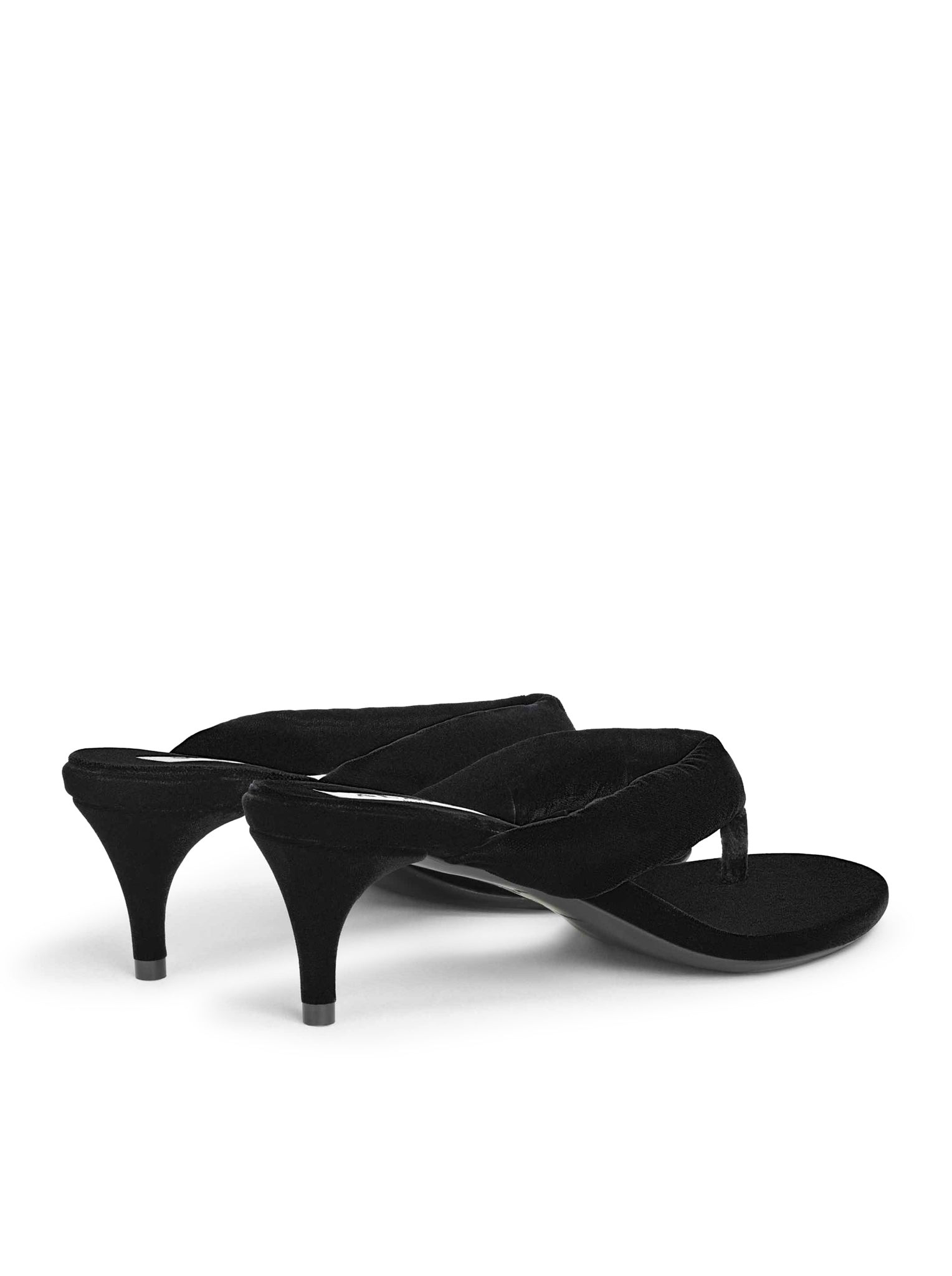 VELVET HEEL FLIP-FLOPS MULE - 3