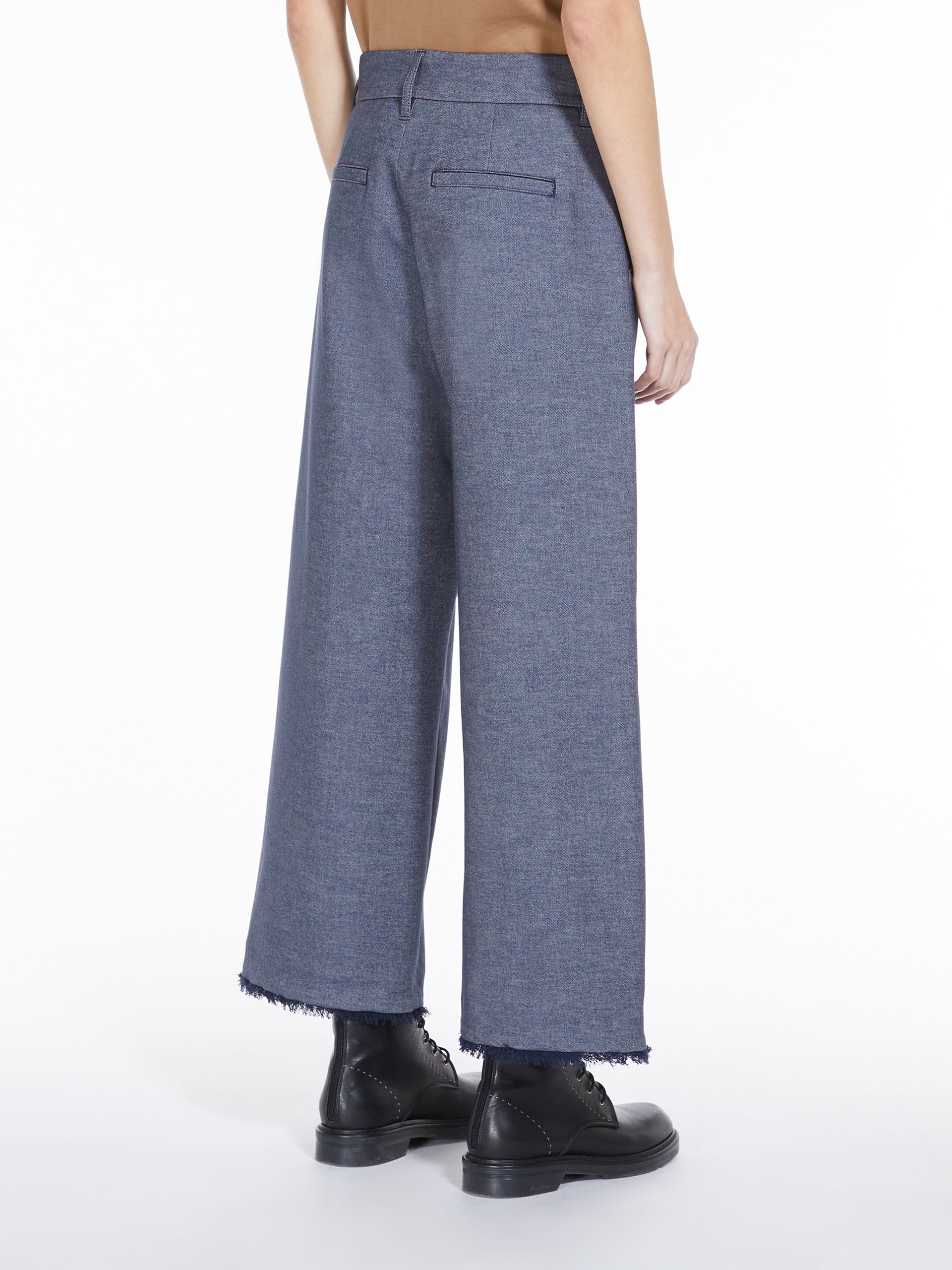CORFU Denim-look fabric trousers - 4