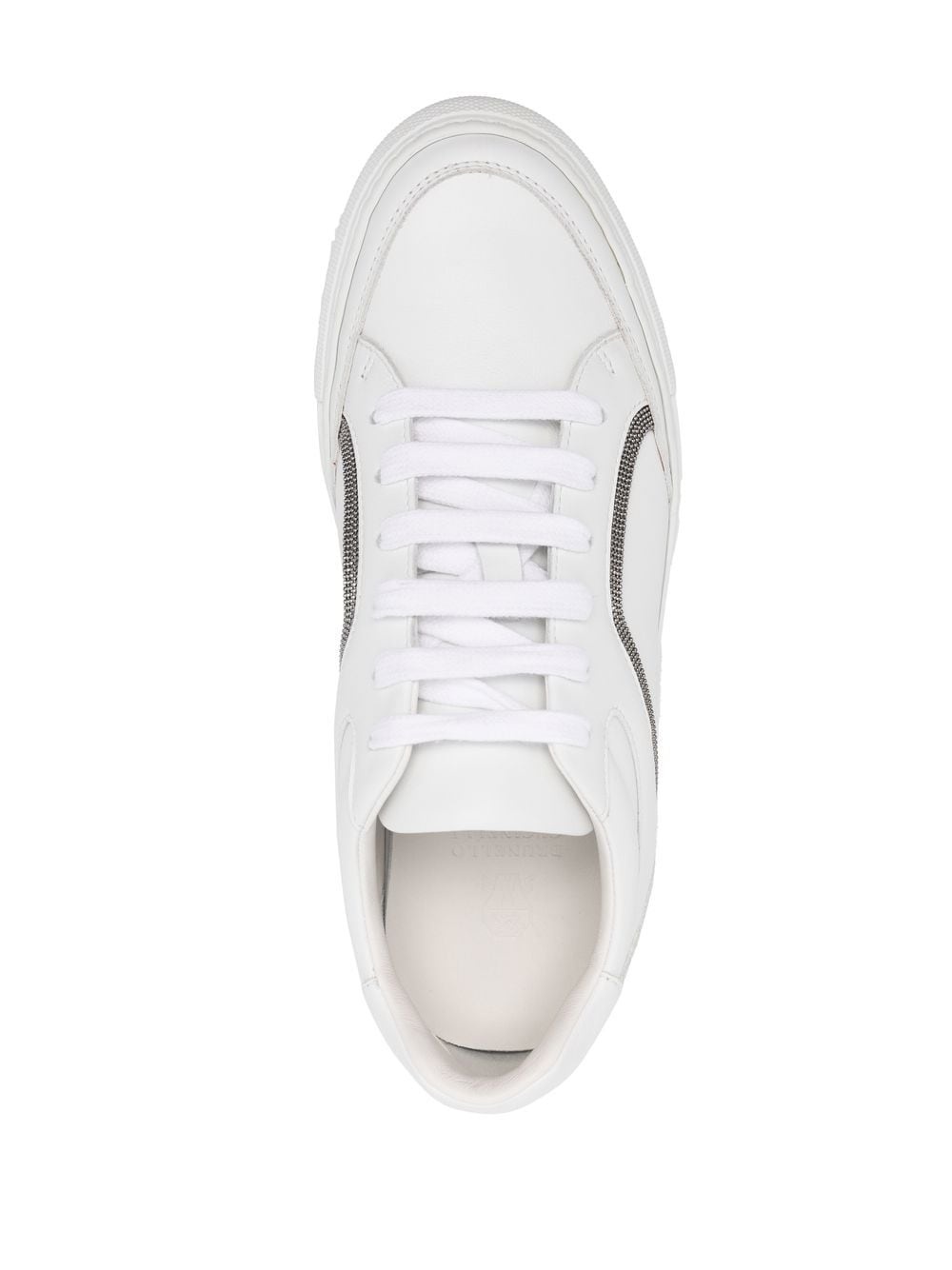 low-top lace-up sneakers - 4