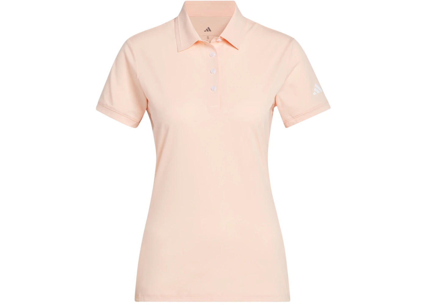 adidas Women's Ultimate365 Tour Twistknit Polo Shirt Powder Coral - 1
