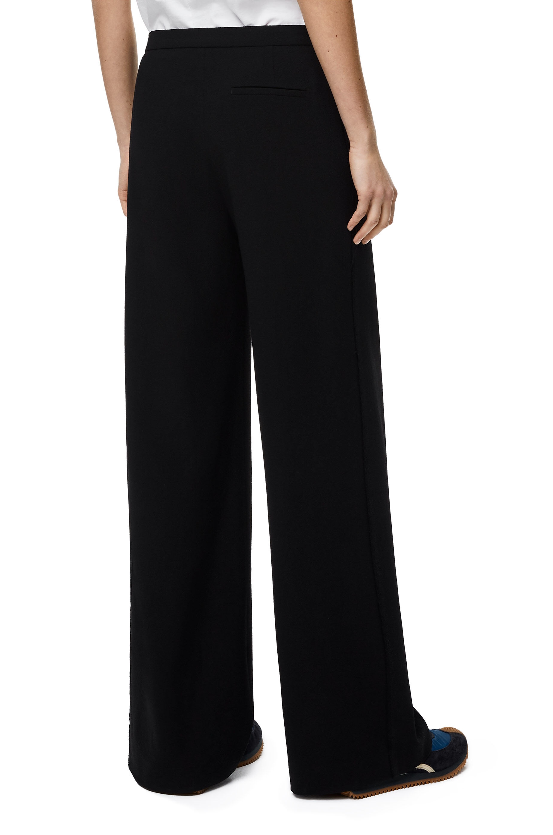 Drawstring trousers in wool - 4