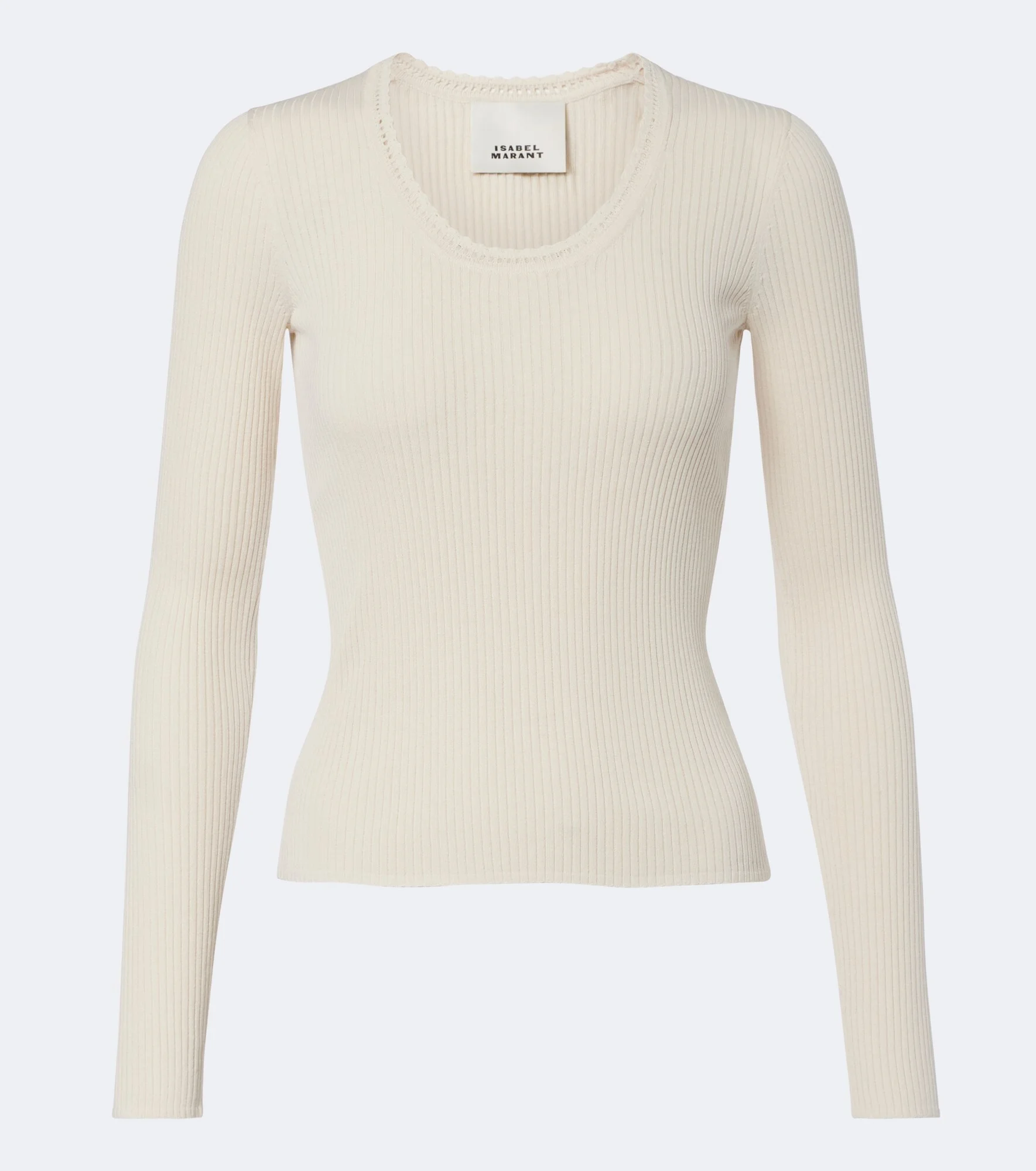 Selenie ribbed-knit silk and cotton sweater - 1