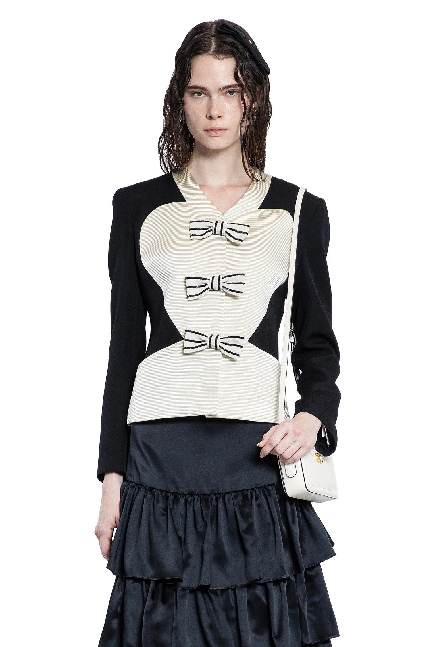 Crepe-Couture-Jacket-With-Bows - 6
