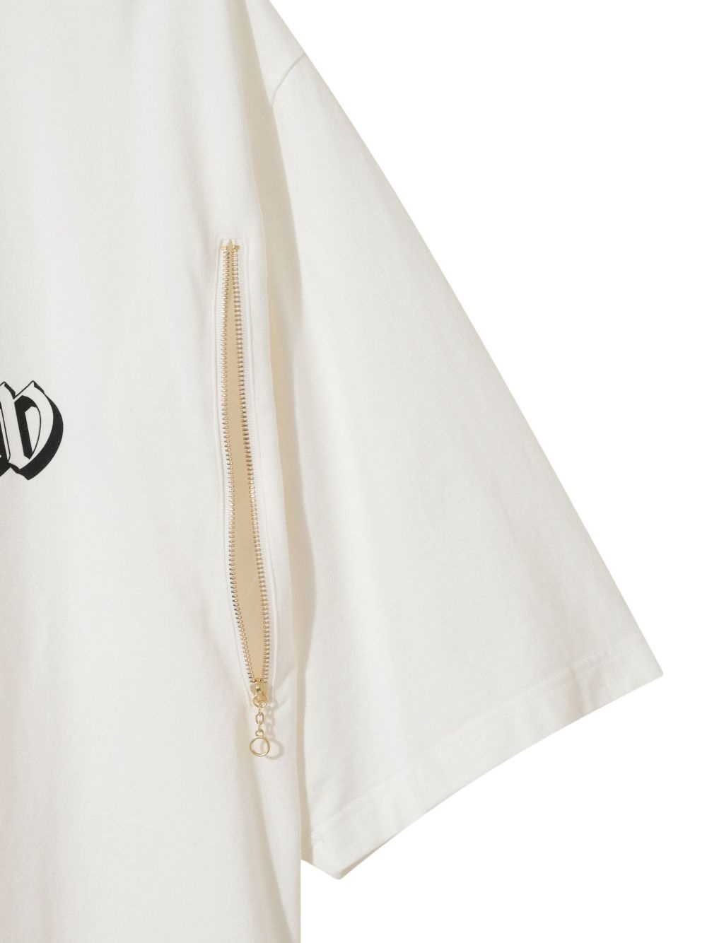 zip-detail cotton T-shirt - 5