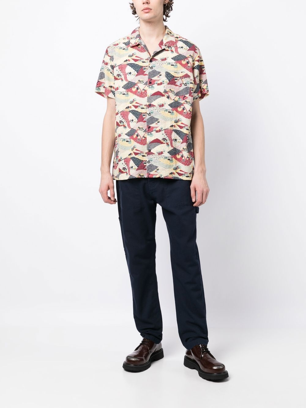 graphic-print short-sleeve shirt - 2