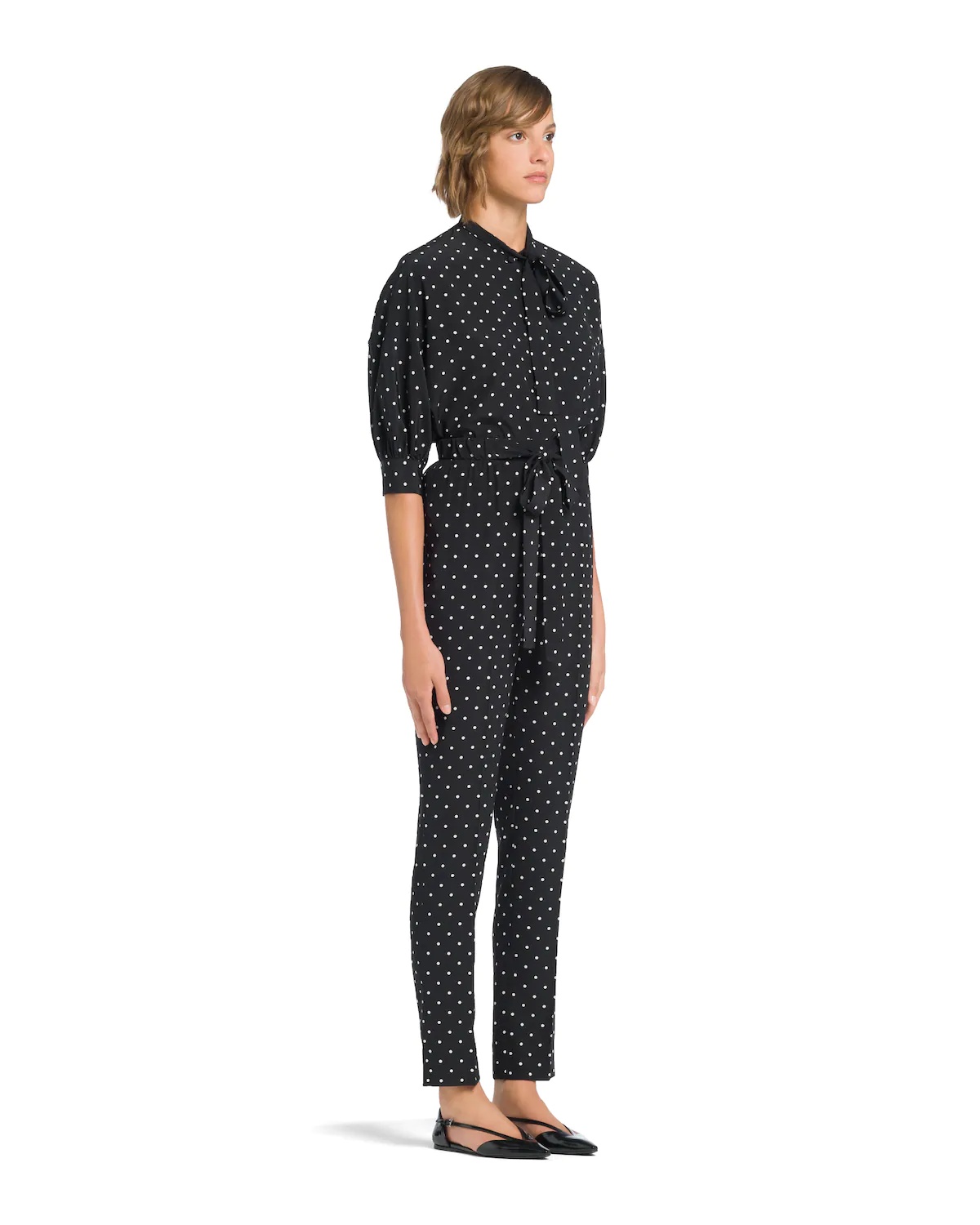 Printed crêpe de Chine pants - 3