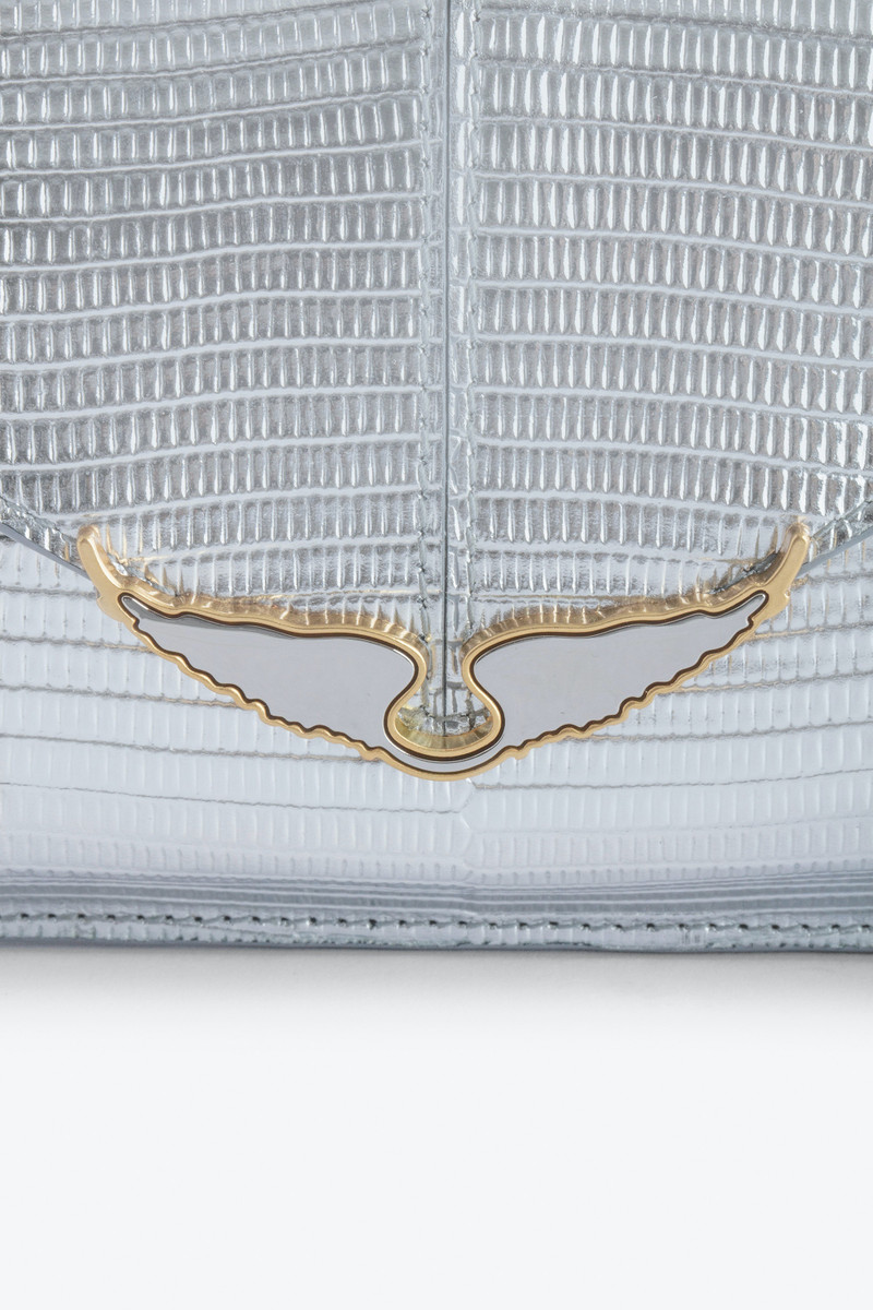 Borderline Embossed Metallic Clutch 6