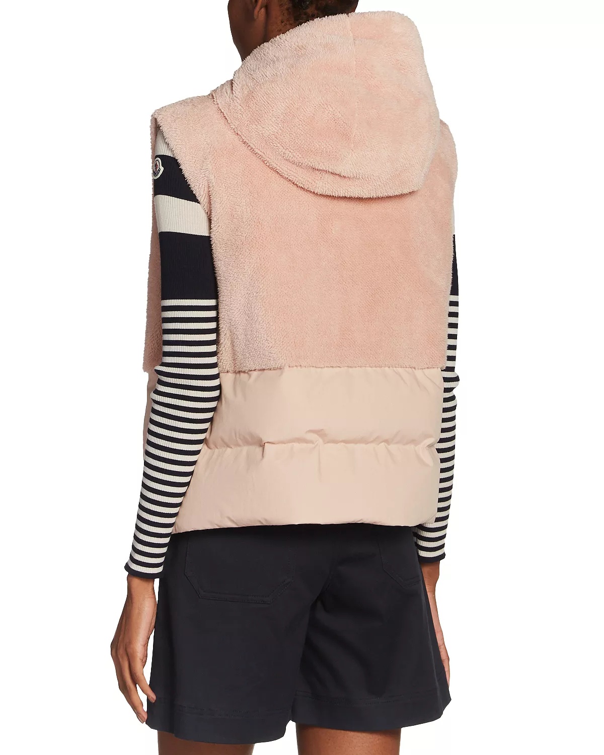 Floy Mixed Media Hooded Vest - 3