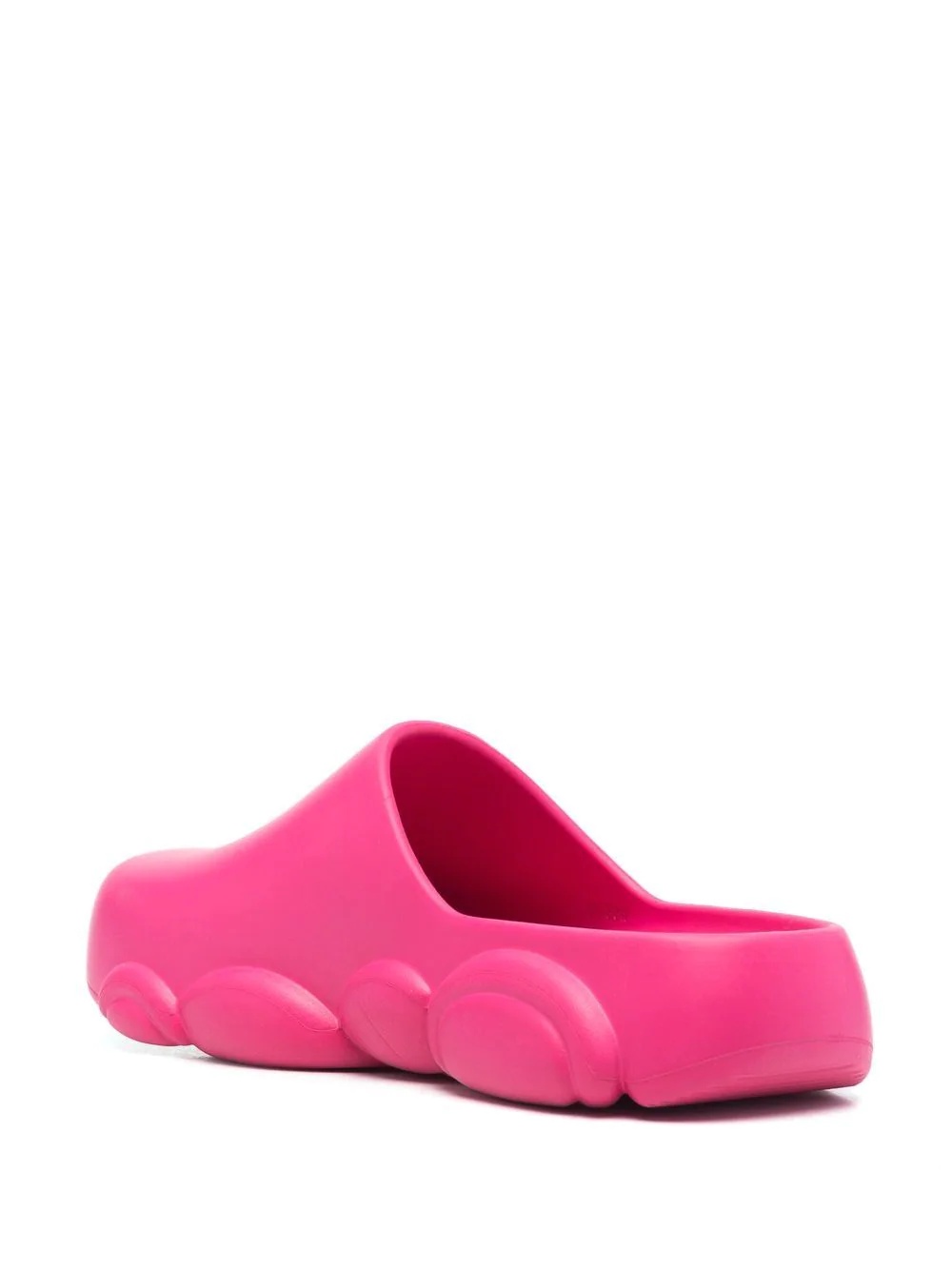 logo embossed mules - 3
