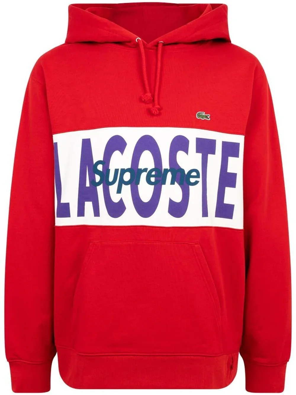 Lacoste Logo Panel Hoodie - 1