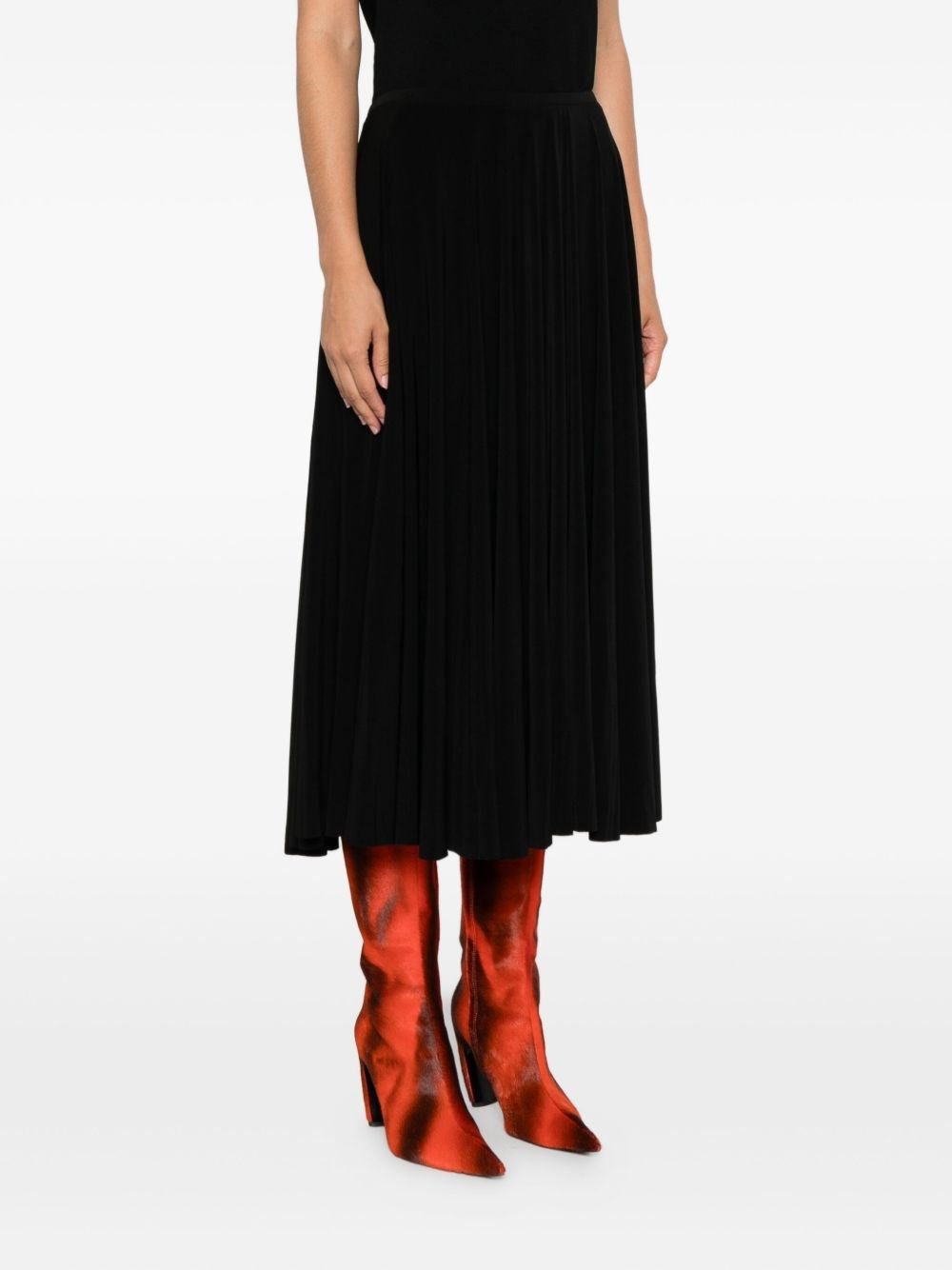 Pleated midi skirt - 3