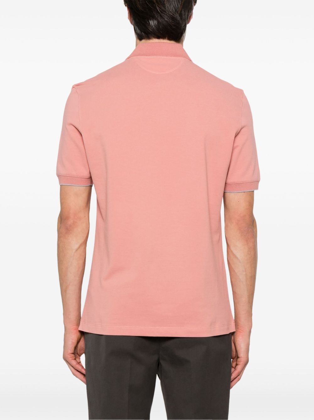 logo-print polo shirt - 3