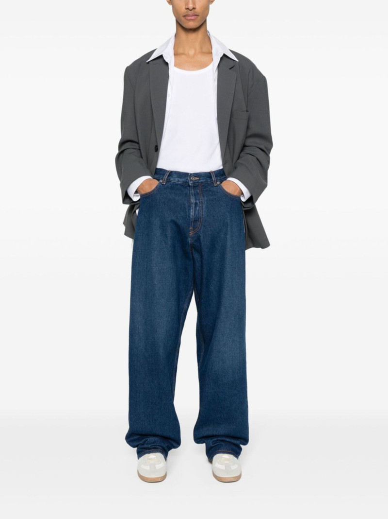 Off-White logo-patch cotton jeans outlook