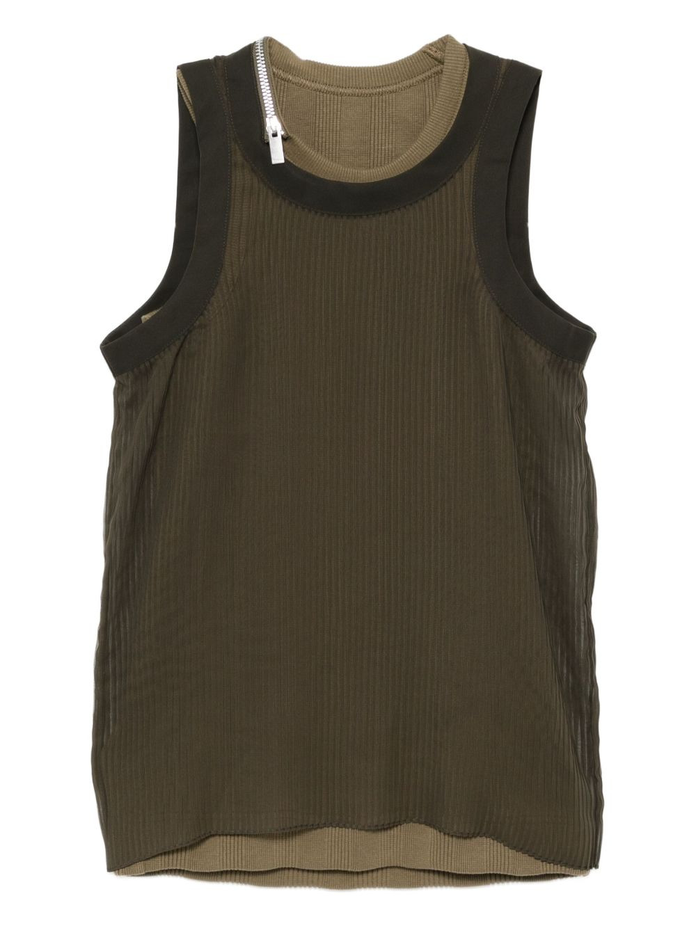 pleated vest - 1