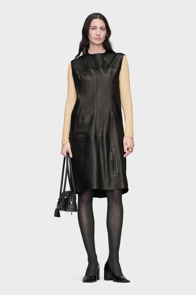 Leather Midi Dress 7