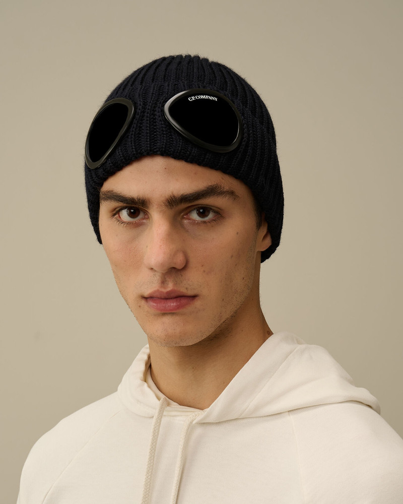 C.P. Company Extra Fine Merino Wool Goggle Beanie outlook