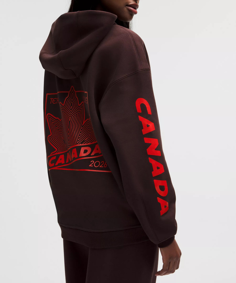 Team Canada Women's Big Cozy Ultra-Oversized Hoodie *COC Logo 8
