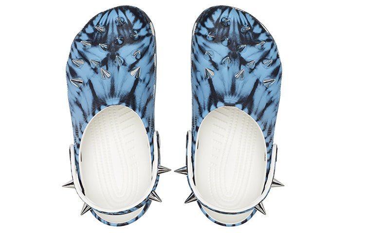 (WMNS) Crocs Classic Rebel Clogs 'Blue White' 208329-928 - 5