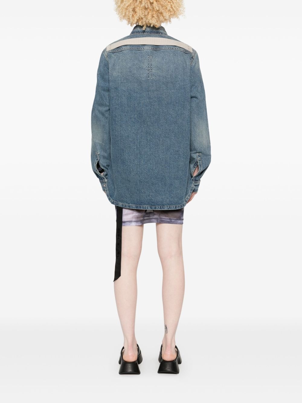 denim overshirt - 4