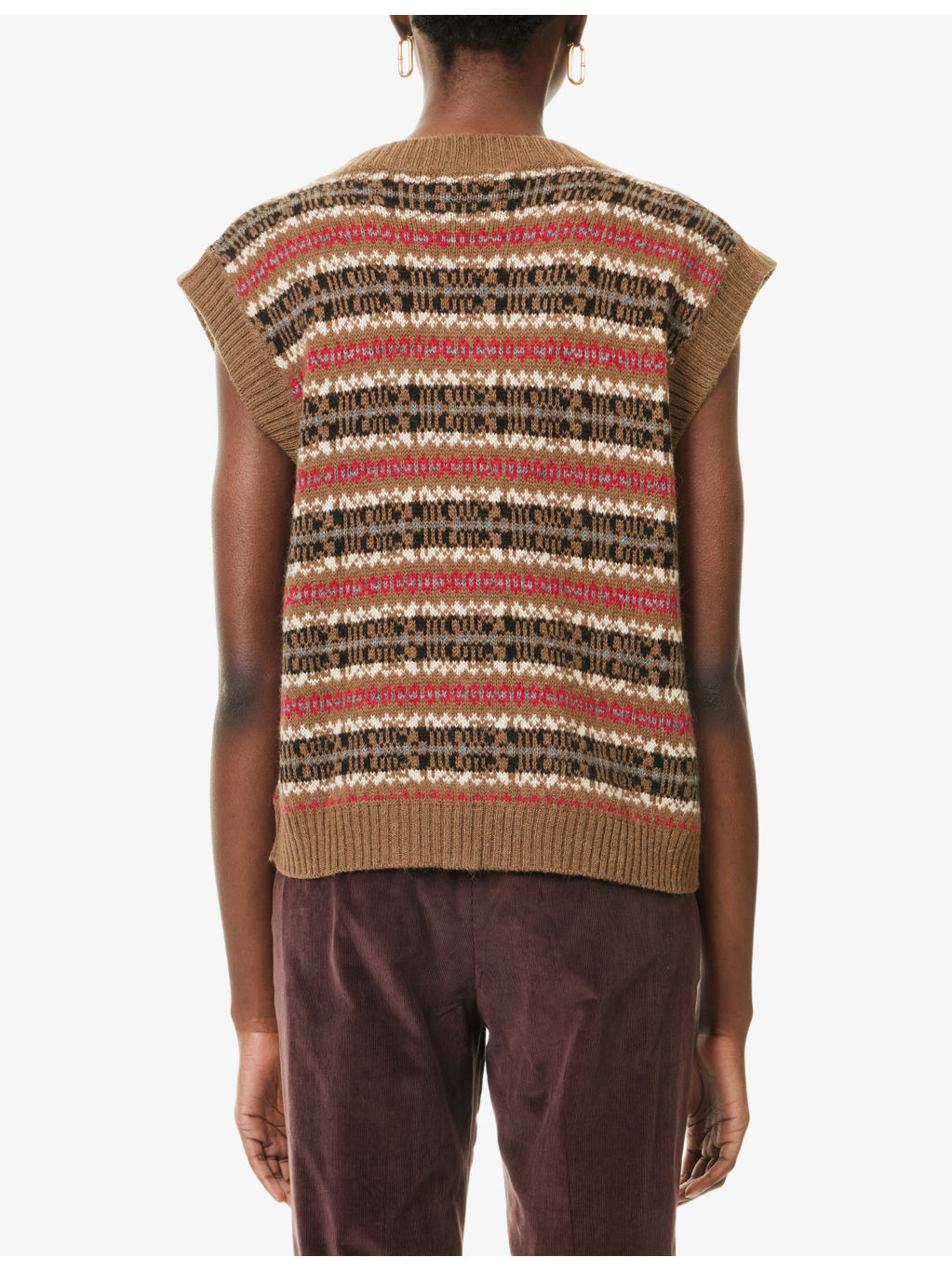 Fleres Intarsia Knit Vest - 4
