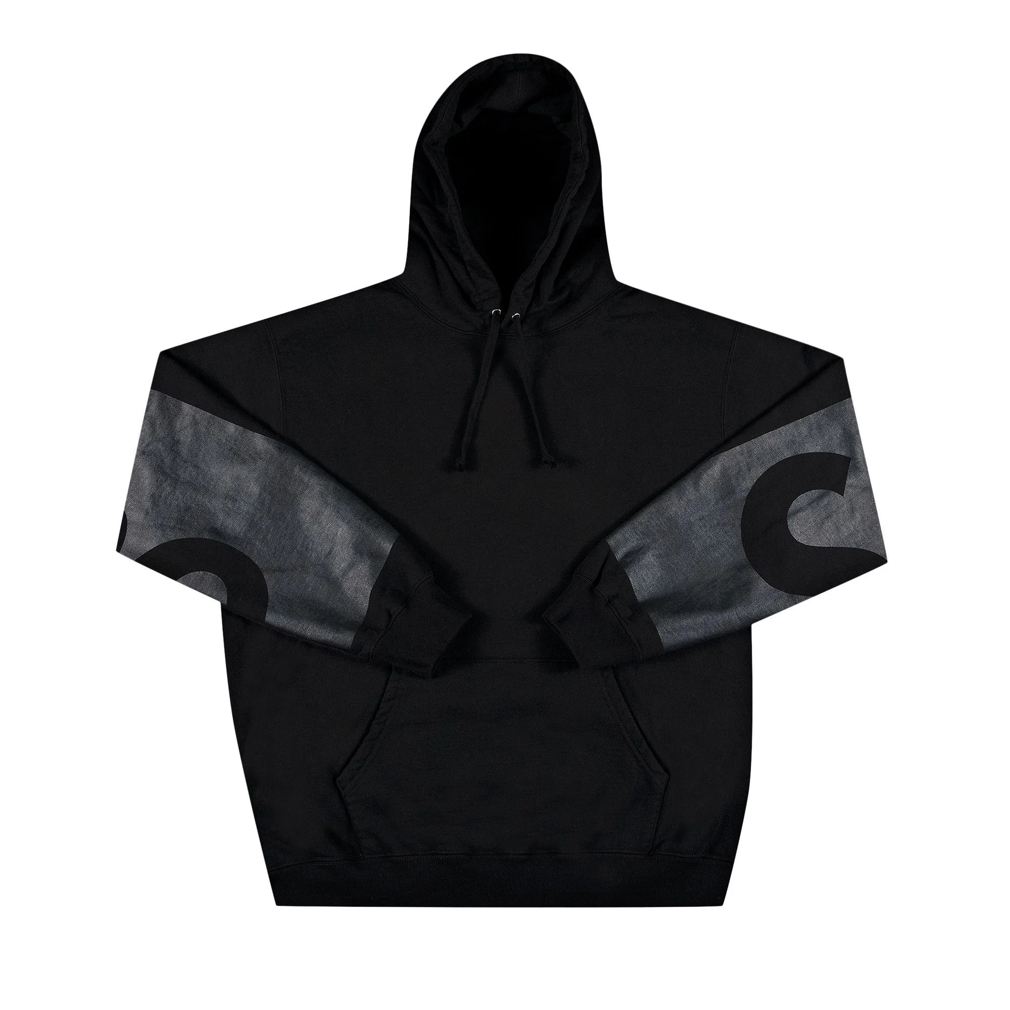Supreme Big Logo Hooded Sweatshirt 'Black' - 1