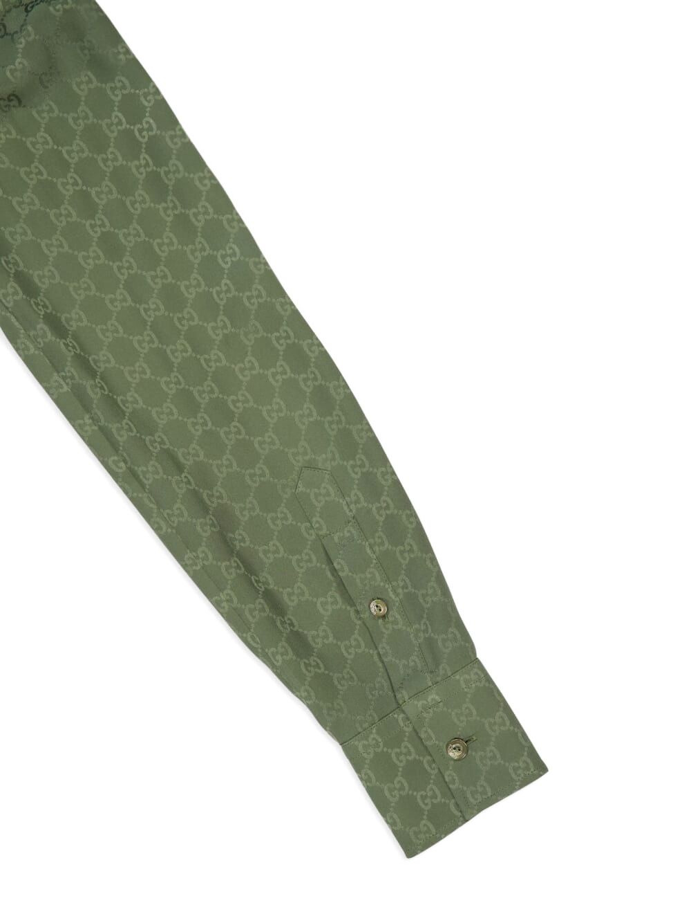 GG jacquard long-sleeve shirt - 3
