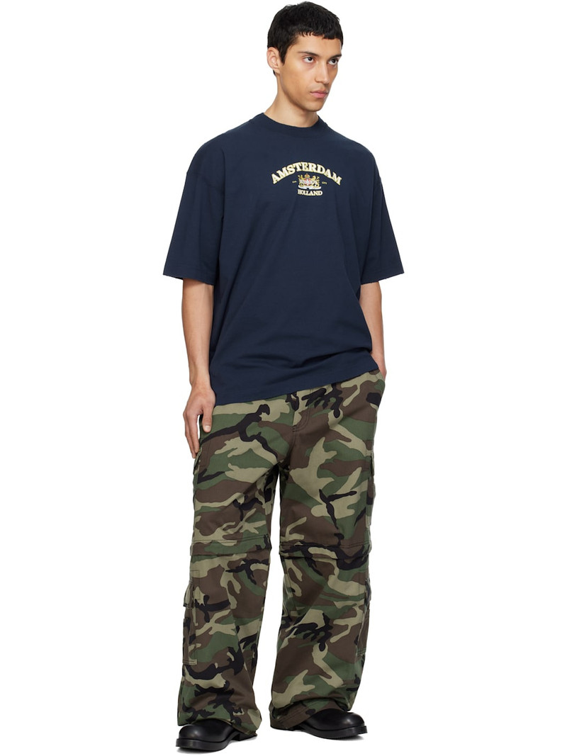 VETEMENTS Navy Holland Tourist T-shirt outlook