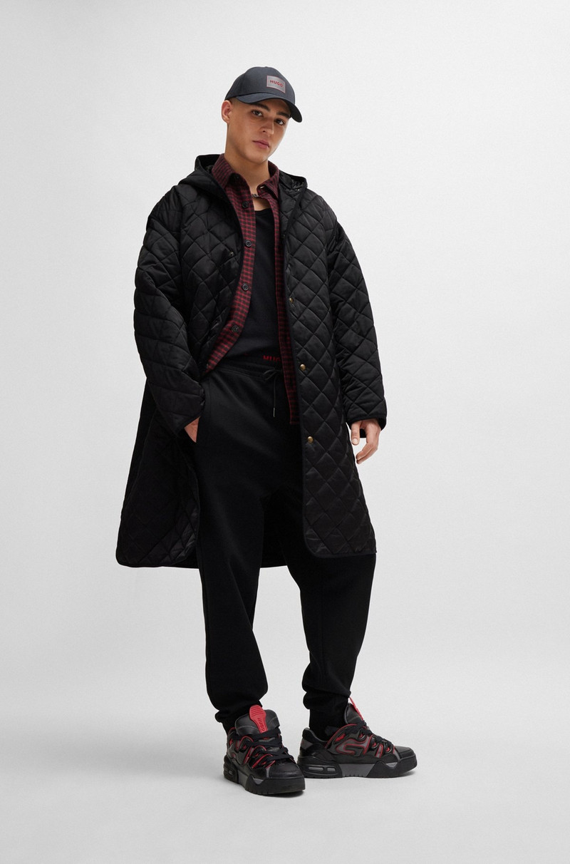 WATER-REPELLENT QUILTED COAT WITH DETACHABLE SLEEVES 2