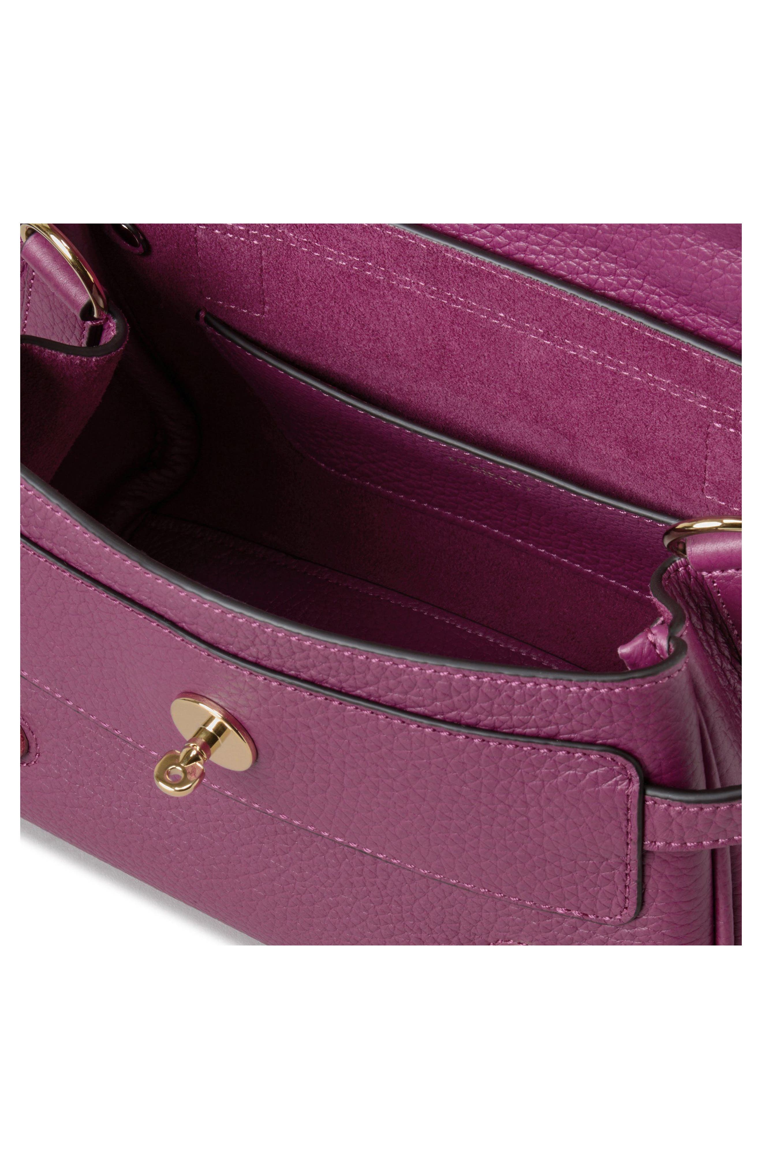 Mulberry Mini Alexa Leather Satchel in Orchid Bloom at Nordstrom - 4