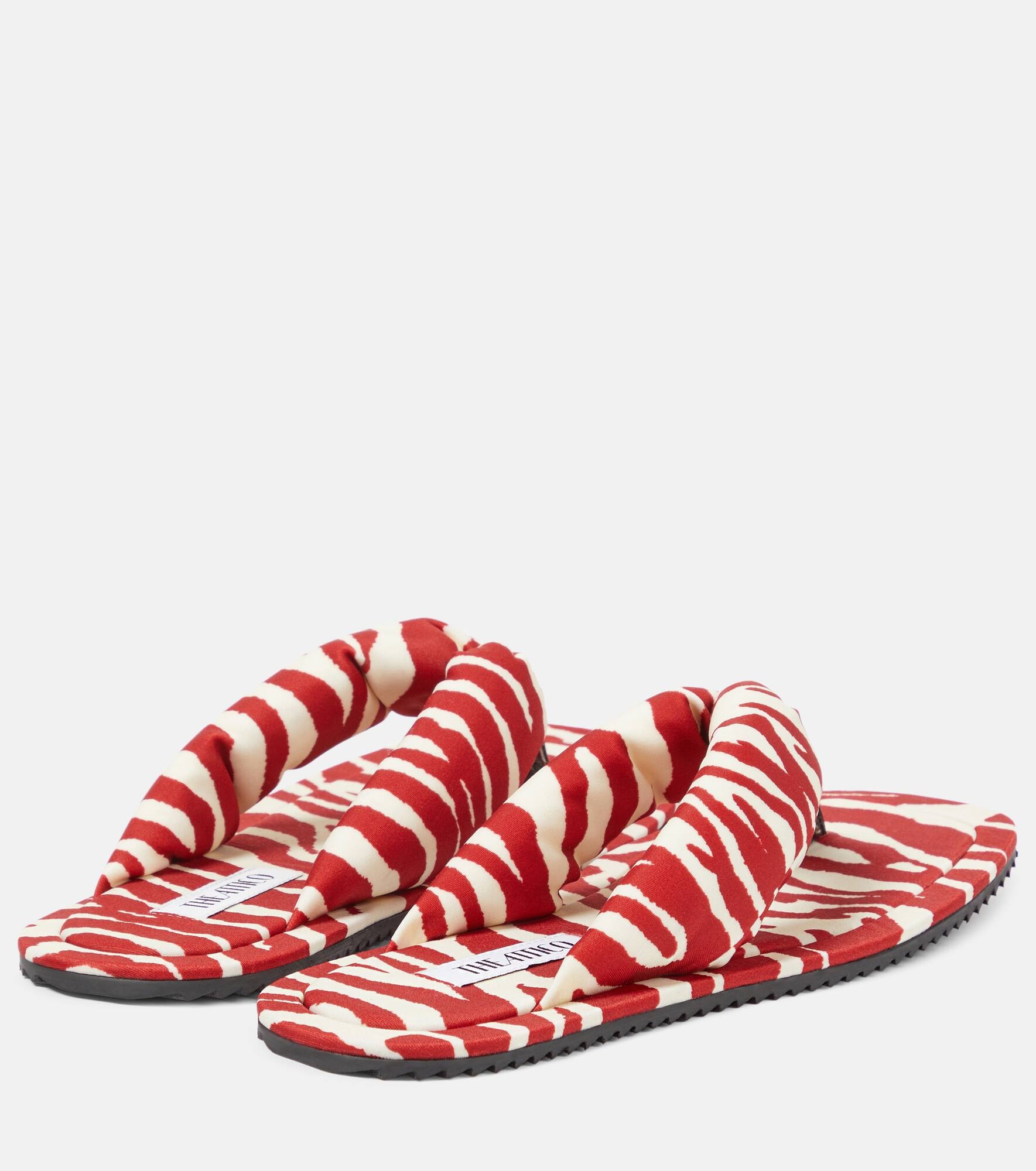 Indie zebra-print thong sandals - 3