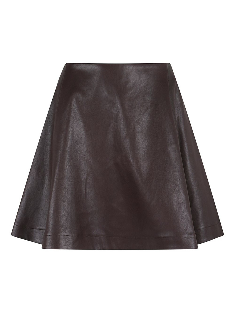 pleated leather skirt 1