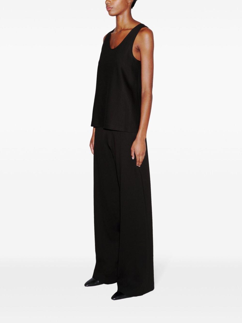 scoop-neck vest top - 3
