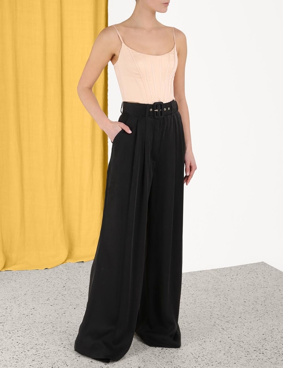 ZIMMERMANN パンツ Zimmermann LYRICAL WIDE LEG PANT | REVERSIBLE
