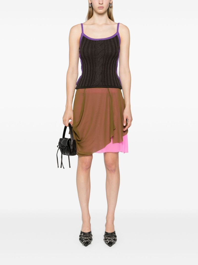 EDWARD CUMING ribbed-knit cotton top outlook