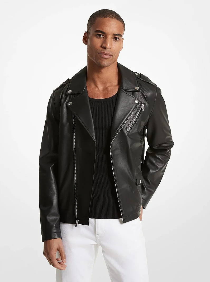 Leather Moto Jacket - 1