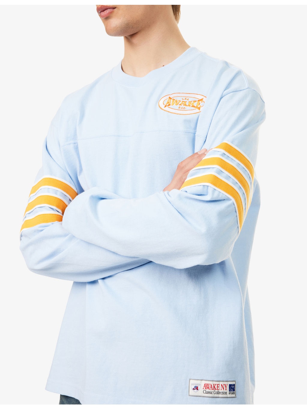 Varsity Striped Cotton-Jersey T-Shirt - 5