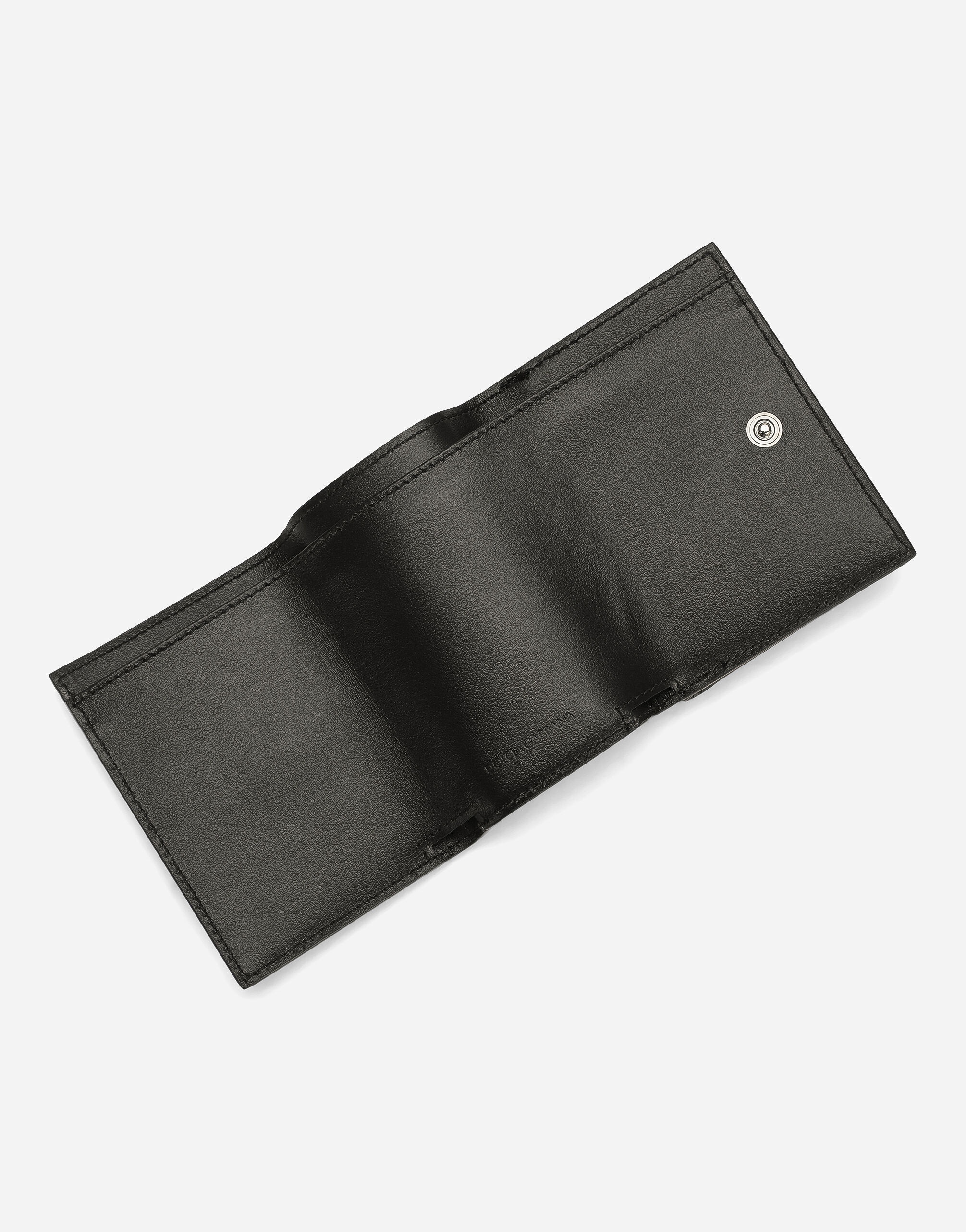 Coated jacquard French flap wallet - 4