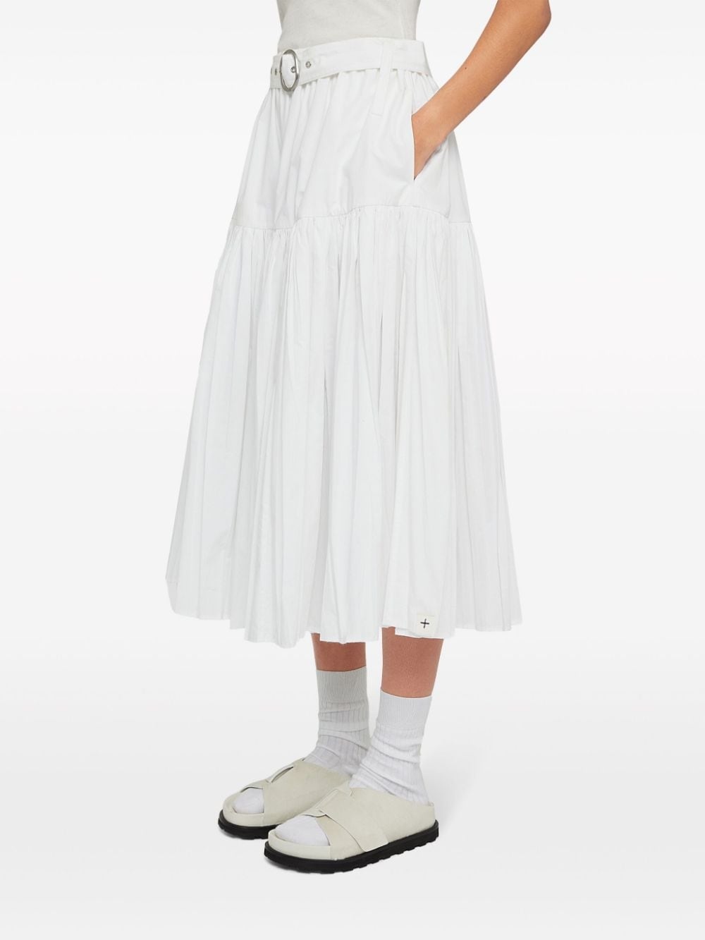 pleated midi skirt - 6