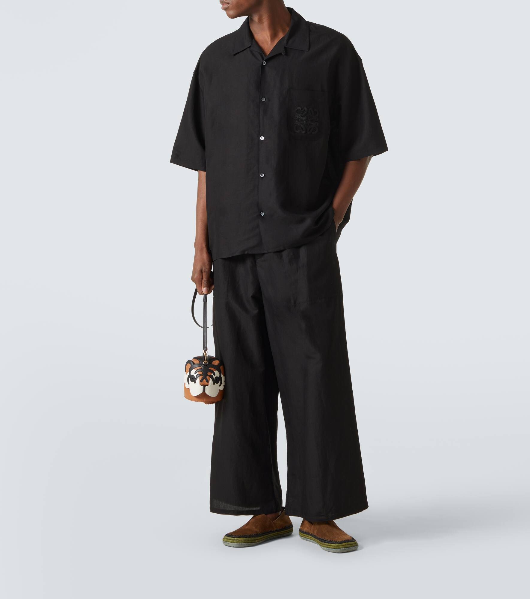 Paula's Ibiza cropped toile wide-leg pants - 2