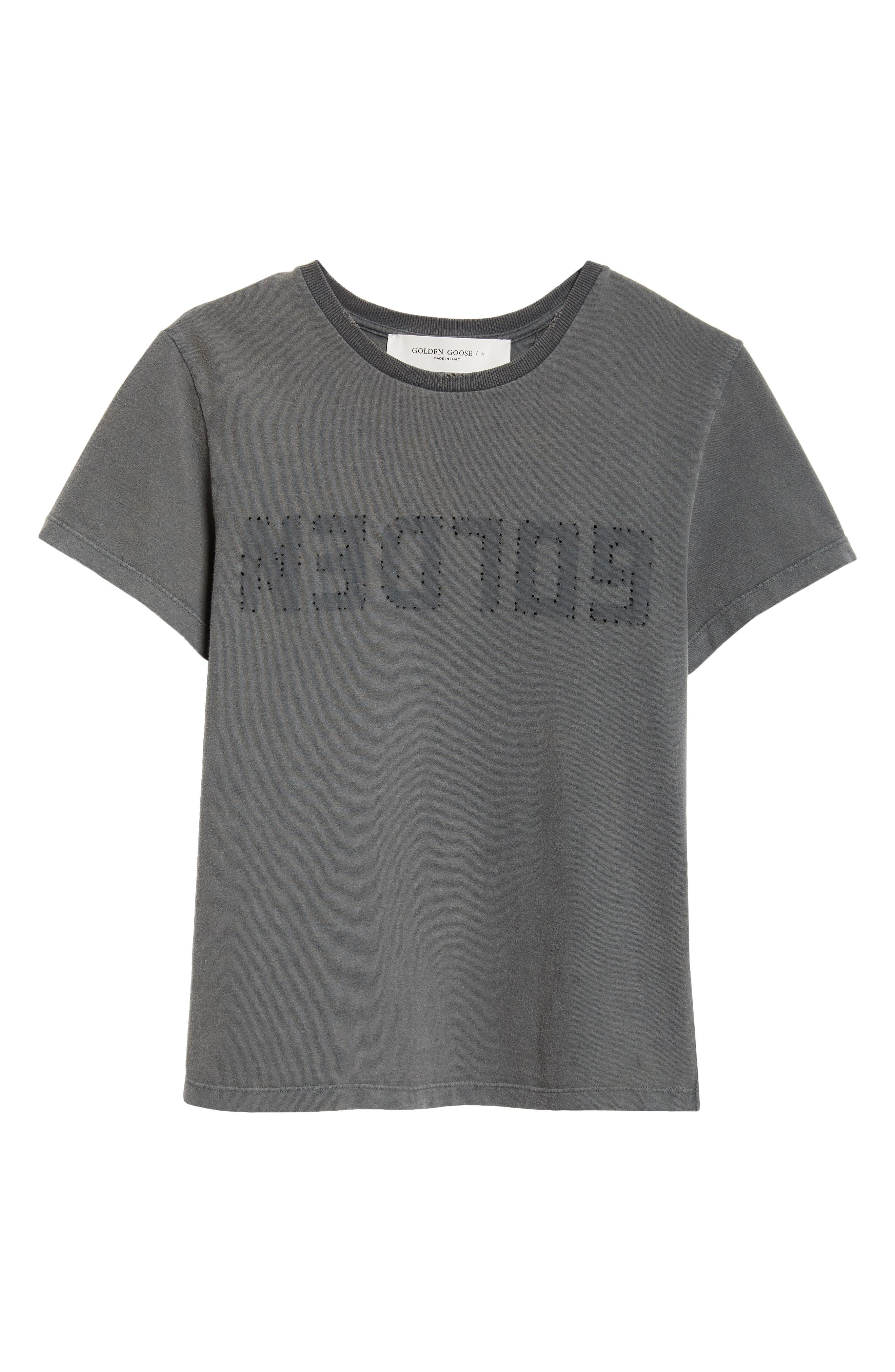 Distressed Cotton Logo Tee - 6