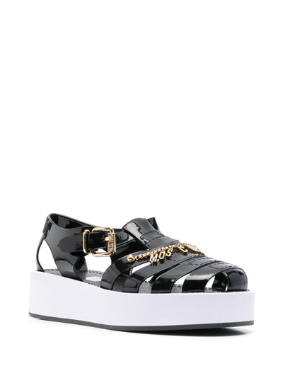 Moschino flatform caged sandals outlook