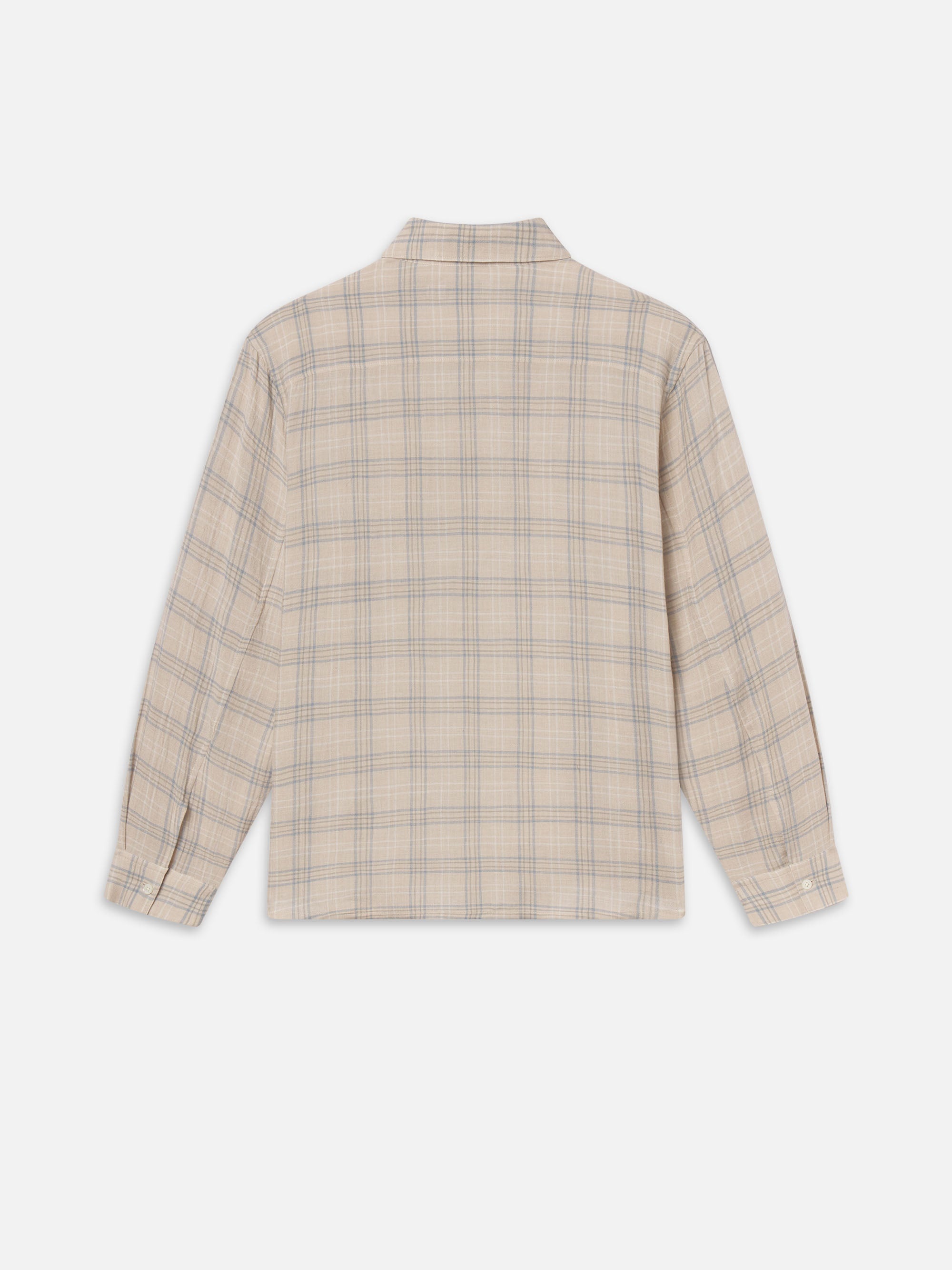 Plaid Shirt in Cream Plaid - 4