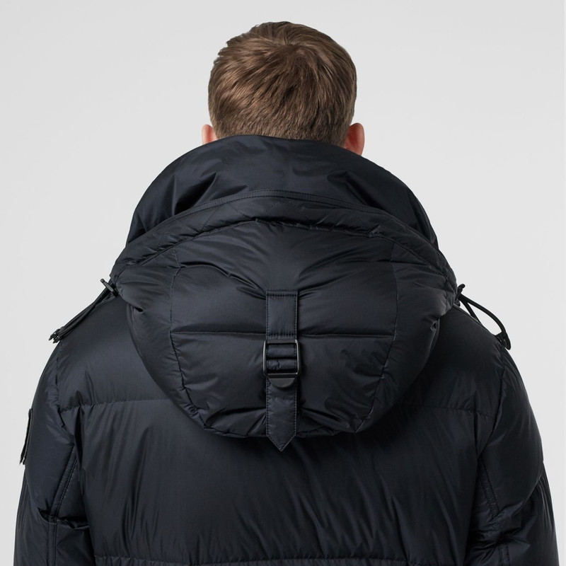 Logo Detail Hooded Puffer Coat 5