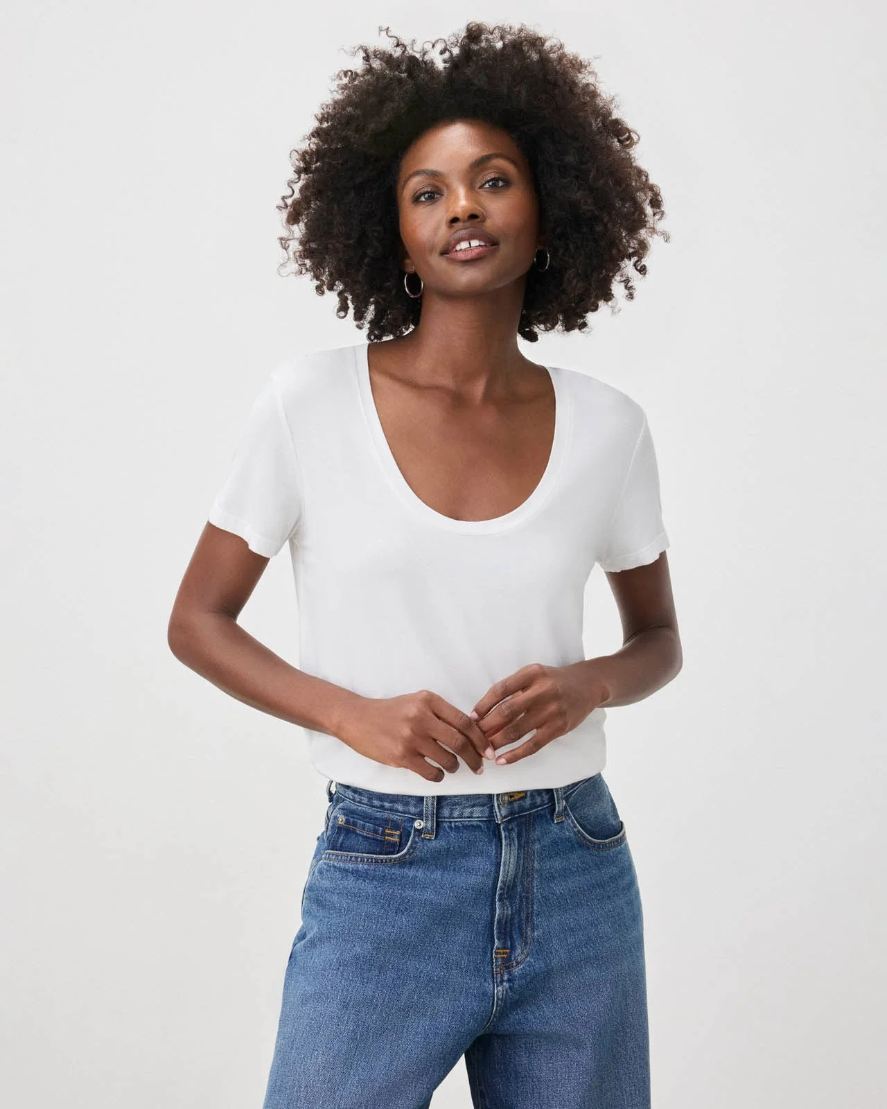 Sloane Scoop Tee - 1